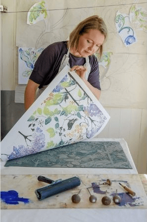 Create Botanical Prints in Full Colour. Linocut for beginners with Laura Sowerby (Class)